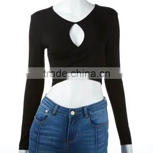 In the Spring of 2017 Women's Sexy New Cotton Heart-shaped Milk ms Long Sleeve T-shirt thumbnail-2