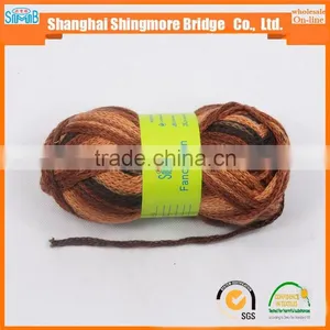 China Textile Knitting Yarn Wholesale Factory Price 100% Acrylic 1/0.8Nm Hollow Tape Yarn for Hand Knitting With Low Price thumbnail-3