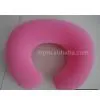 Inflatable Travel Neck Pillow,44x27cm Deflated Size,0.18mm PVC ,0.45mm Flocked,ideal for Promotion Gifts and Advertising Premium thumbnail-1