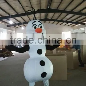 Hot Sale New Arrival Olaf Costume Cute Handmade Adult Snowman Olaf Mascot Costume for Party thumbnail-3