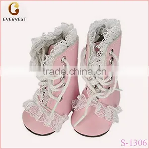 Lovely Pink Boots American Girl Cute Doll Shoes thumbnail-1