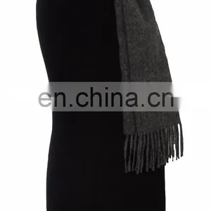 Gray Baby Alpaca Scarf thumbnail-3