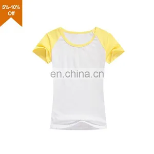 2016 Fashion Blank Woman Plain Tshirt thumbnail-2