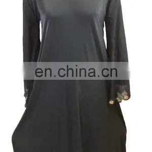 Decent Casual Wear 2017 Plain Abaya Burkha / Latest Islamic Wear Burqas 2017 (dubai Abaya 2017) thumbnail-4
