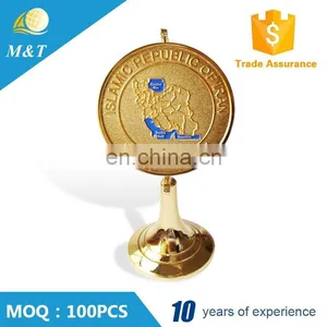 Professional Custom Gold Plated Metal Award Medal Trophy thumbnail-1