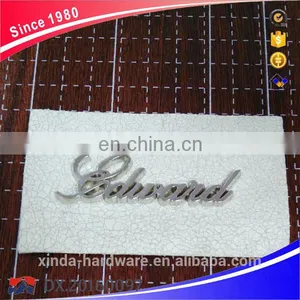 Fashion Design High Quality Garment Metal Leather Label Genuine Leahter Patches thumbnail-2