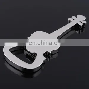 Custom Logo Guitar Silver Metal Bar Tool Beer Bottle Soda Cap Opener thumbnail-4