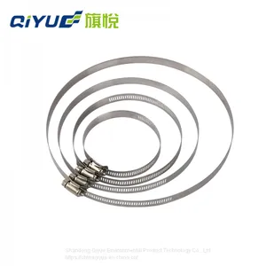 Free Shipping 2-20pcs/set All Size Stainless Steel 304 Worm Drive High Qulity Hose Clamp - Fuel Pipe Tube Clips Water thumbnail-2