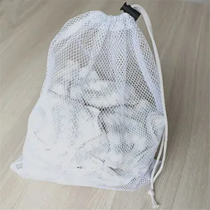 Sports Durable Mesh Drawstring Sports Equipment Bag thumbnail-1