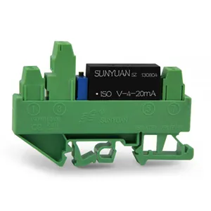 DIN3 Small Size DIN Rail Mounted Voltage to 4-20mA Current Isolated Converter IC DIN3 ISO V-4-20mA thumbnail-1