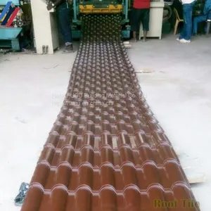30 Year Warranty Water Resistance PVC Roof Sheets ASA Synthetic Resin Corrugated Plastic Roof Tile thumbnail-1