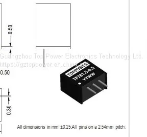 500mA Non-Isolated DC/DC Converters Board Mount Encapsulated thumbnail-3