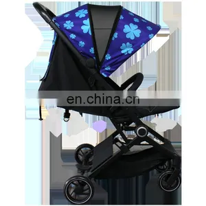 2021 China Manufacturer High Landscape Luxury Foldable Reversible Auto Baby Pram Automatic Baby Stroller For Sale thumbnail-1