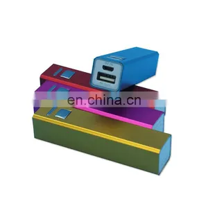 Super Mini Power Bank Lipstick 18650 Battery Power Bank Mini Metal Battery Power Bank Charger thumbnail-1