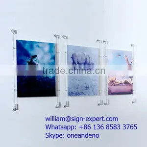 Wall Mounted Cable Wire Suspension Window Display Systems thumbnail-1