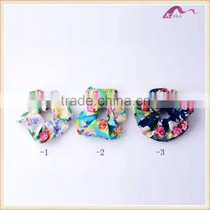 Japanese Kimono Fabric Flower Elastic Hair Bands Accessories Wholesale thumbnail-1