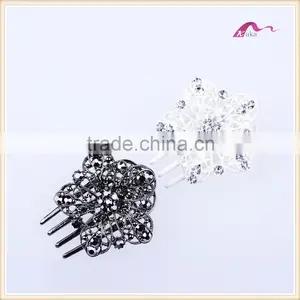 Crystal Flower Hair Comb Jewelry For Bridal Hair Accessories thumbnail-1