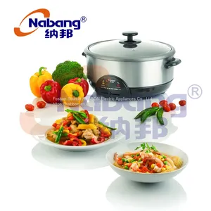 5.0L Multi Function Hot Pot Electric Cooker With Steamer thumbnail-2