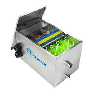 Outdoor Fittings Equipment 3000L/H-12000L/H Koi 304 Stainless Steel Fish Pond Bio Filter thumbnail-1