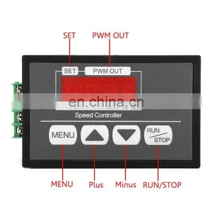 Adjustable 30A PWM 6-60V DC Motor Speed Controller Module DC LED Digital Display Speed Regulator Power Control Governor Switch thumbnail-1