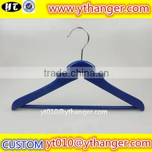 YY0527 Blue Kids Flat Wooden Hanger Custom Wooden Baby Clothing Wooden Hanger Supplier's Choice thumbnail-1