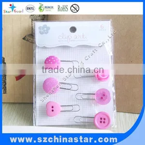 Color Coated Custom Logo Metal Paper Clip thumbnail-3