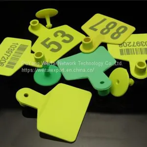 Custom Rfid TPU Livestock 134.2KHZ Sheep Ear Tag EM4305 Round 30mm Electronic Animal Ear Tags Cattle thumbnail-2