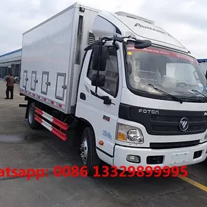 Customized FOTON AUMARK 4*2 RHD Cummins Engine 30,000 Day Old Chicks Broilers Transported Truck for Sale thumbnail-1