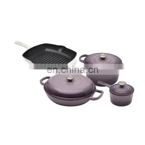 High Quality Trade Assurance Enamel Cast Iron Cookware Set thumbnail-4