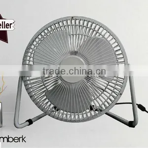 8 Inch Usb Electric Iron Desk Fan With Adapter thumbnail-5