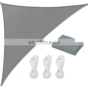 Low MOQ PU Coated UV Resistant Heavy Duty Polyester 16x16ft Square Sun Shade Sails thumbnail-1