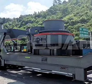 Mobile Limestone Gravel Sand Making Station Aggregate Rock Stone Mobile Silica Sand Making Machine thumbnail-3