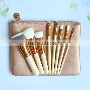 8pcs Portable Cosmetic Makeup Brush, Cosmetic Brush, Make up Brush for Travel Set thumbnail-1