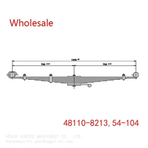 48110-8213, 54-104 For Front Axle Spring Hino Ranger/ FF Series Medium Duty Vehicle Wholesale thumbnail-1