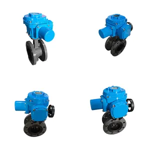 Soft Seal WCB Electric Actuated Butterfly Valve thumbnail-1