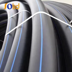 High Quality Low Price 4 Inch Water Supply Flexible Black Plastic HDPE Polyethylene Pipe Roll thumbnail-1