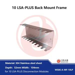 304# Stainless Steel Back Mount Frame for 10 LSA-PLUS Disconnection Modules WS06-A-MF-100 thumbnail-5
