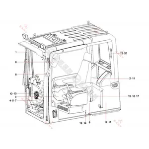 Genuine & OEM SANY Spare Parts Catalogue Online SANY Excavator Parts Diagram thumbnail-4