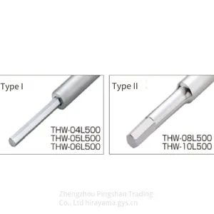 Tone Maeda/tuonai Long T-shaped Hexagon Wrench Thw-06l500 for Narrow Area Operation thumbnail-2