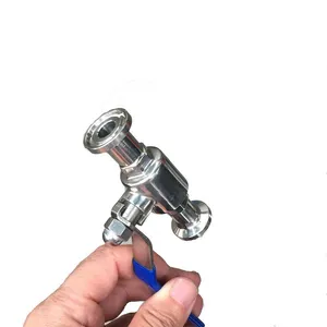 1/2 Inch Sanitary Ball Valve Suitable for 12.7 Steel Pipe Clamp Chuck, 25.4 Manual Ball Valve, 304 Stainless Steel Straight-through Quick-install Valve thumbnail-2