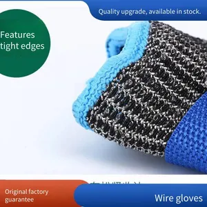 Stainless Steel Level 5 Cut-resistant Wire Gloves for Hand Protection in Slaughtering and Gardening, Labor Protection Cut-resistant Gloves thumbnail-2