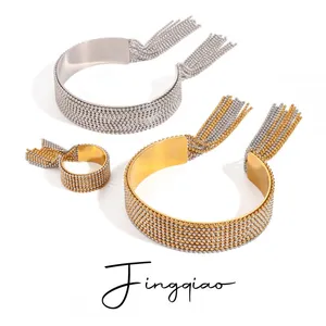 316L Surgical Steel Bracelet With 18K Gold PVD & Titanium Nitride Barrier thumbnail-2