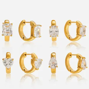 Christmas Tree Heart Stud Earrings 18K Gold/Silver Plated Stainless Steel thumbnail-3