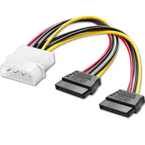 4Pin IDE to Two SATA Power Connector Cable for Desktop PC thumbnail-5