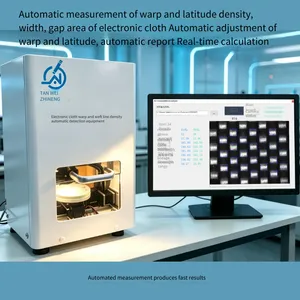 The Intelligent Electronic Cloth Tester Automatically Measures Warp and Weft Density, Yarn Width and Gap Area, and Complies With ISO 4602:2010 thumbnail-1