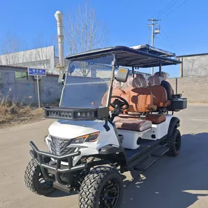 New Kc4+2 Six-seater Electric Golf Cart With Solar Panel and Insulated Box, Customizable, Suitable for Scenic Spot Sightseeing, for Export, From Original Manufacturer thumbnail-2
