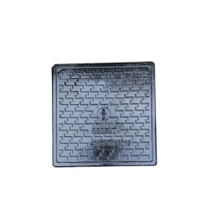 EN124 Sample Customized Durable Iron Manhole Cover With Round Shape and Half Weight for Parking Safety thumbnail-1
