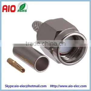 3 Piece 50 Ohm Reverse Polarity RP SMA Male Crimp Connector for RG174 & LMR100 thumbnail-1