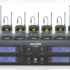OK-8008 UHF/PLL Eight Channels Wirelesss Microphone System thumbnail-2