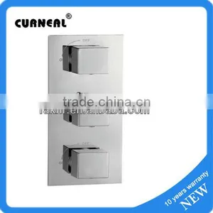 High Quality BRASS Body Cartridge In-wall Thermostatic Concealed Valve Shower Mixer Faucet thumbnail-1